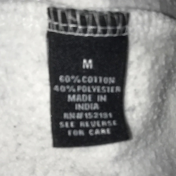 LIBERTADOR hooded sweatshirt dark green and red stripes on long sleeves size M - Picture 4 of 8